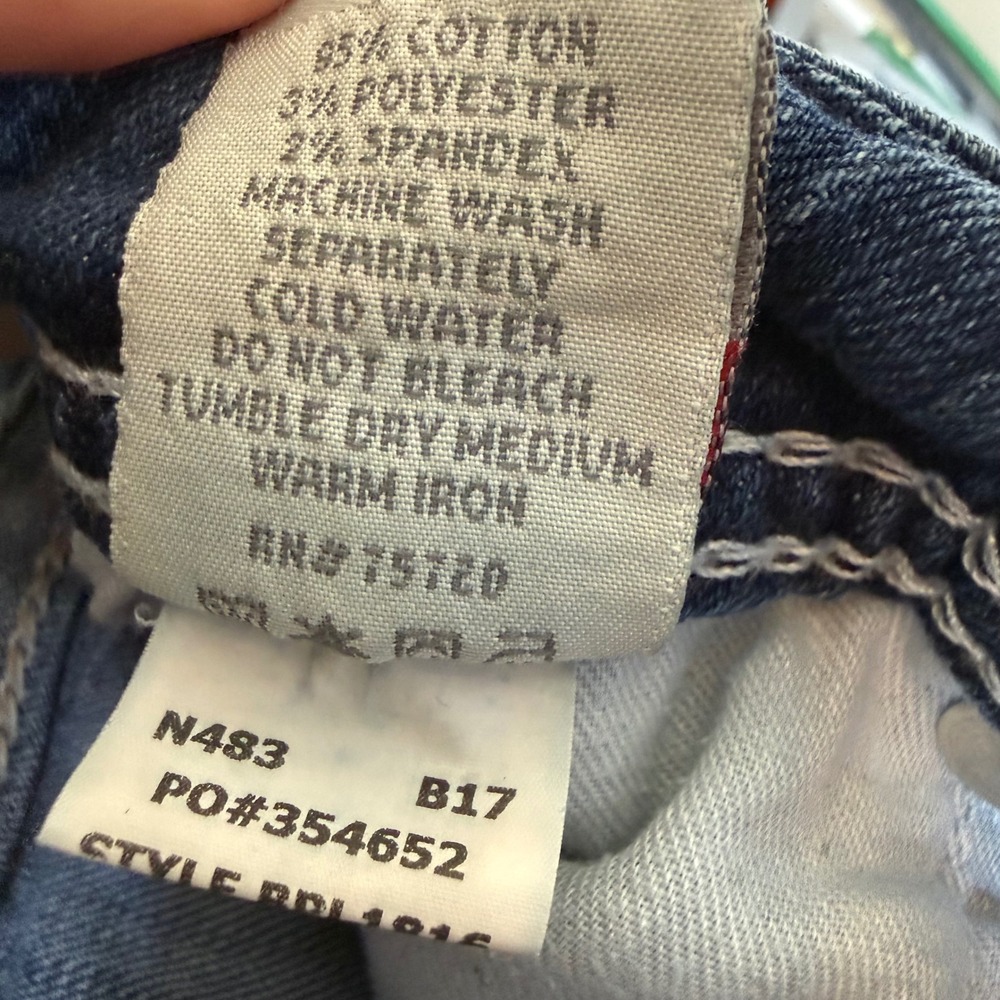 BKE Culture Rocker Straight Leg Distressed Western Jeans Medium Wash 32x31.5 - Picture 6 of 10